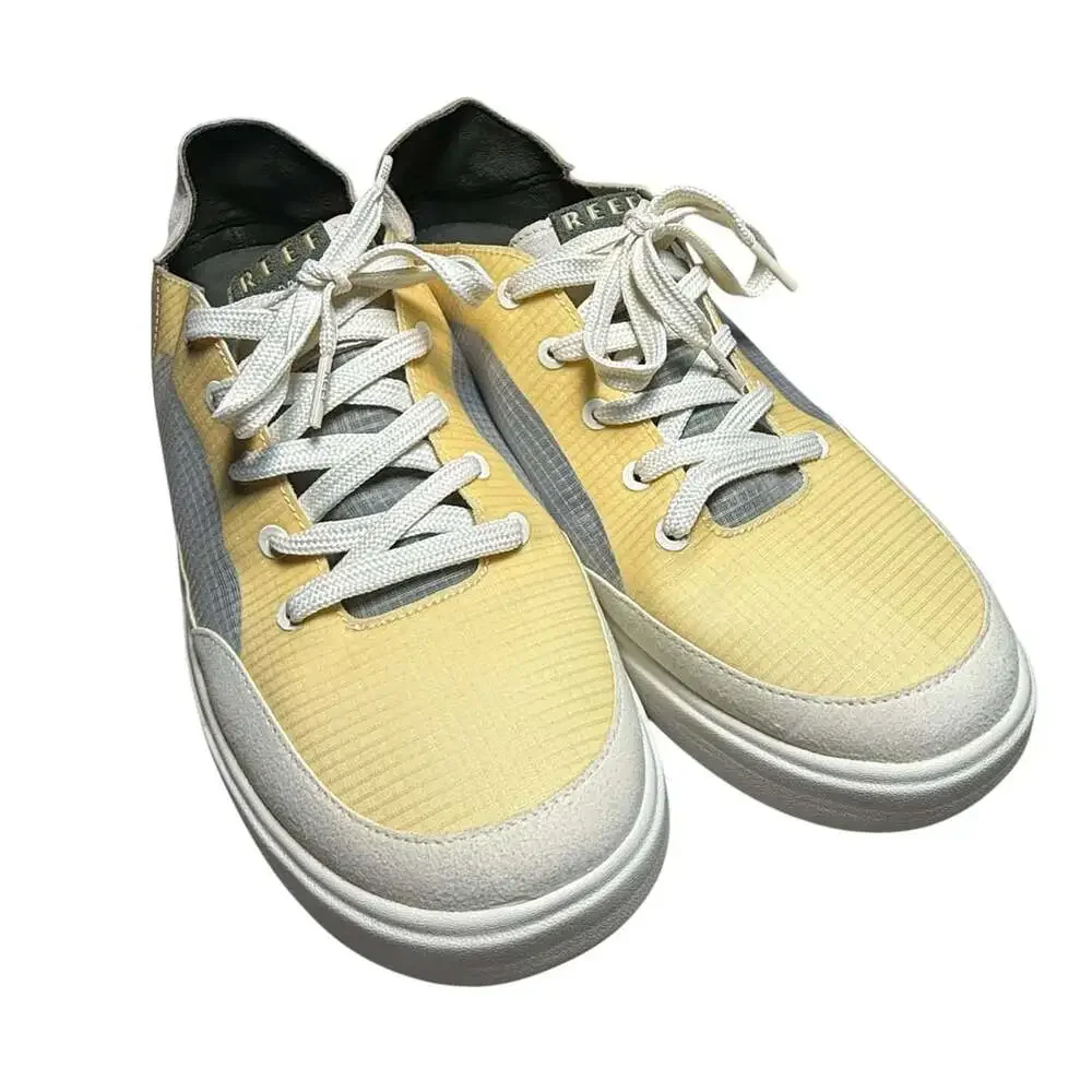 Reef Navigator Size 13 Yellow Grey Textile Sneakers